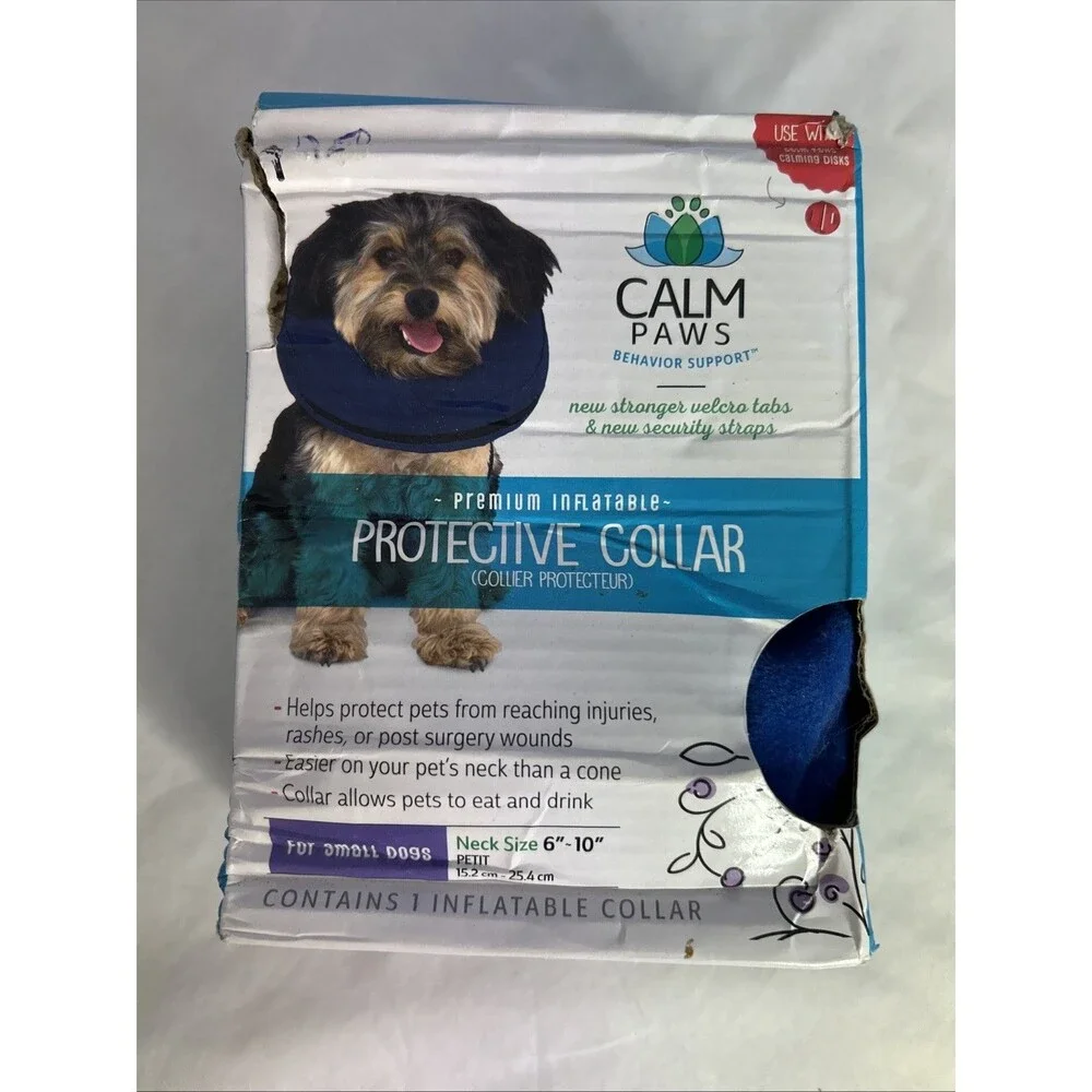 #8448 Genuine Calm Paws Caring Collar w/ Calming Disk for Small Dogs